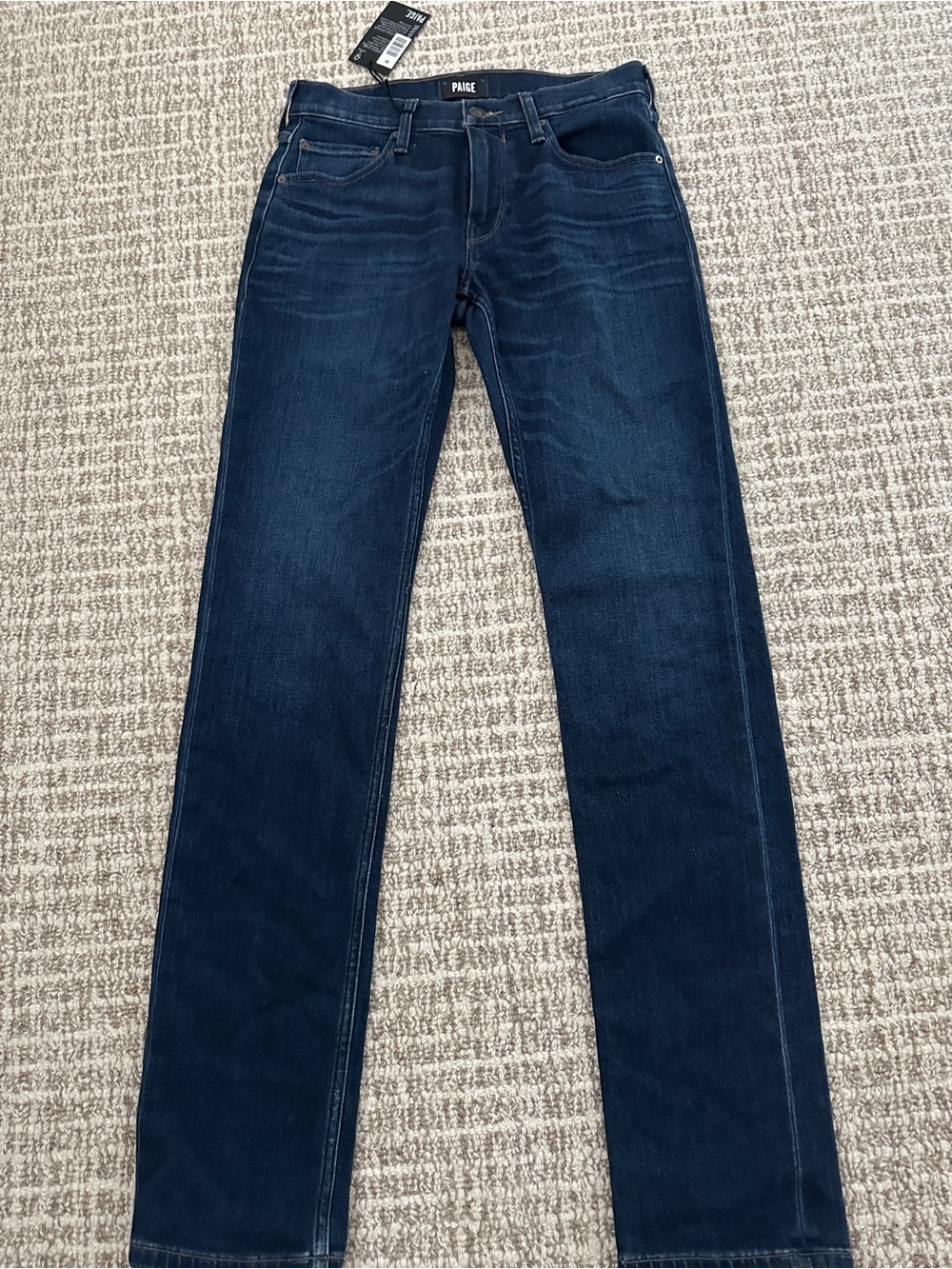 NWT Paige Federal Slim Straight Men's Jeans - Dark Blue, Sz 28